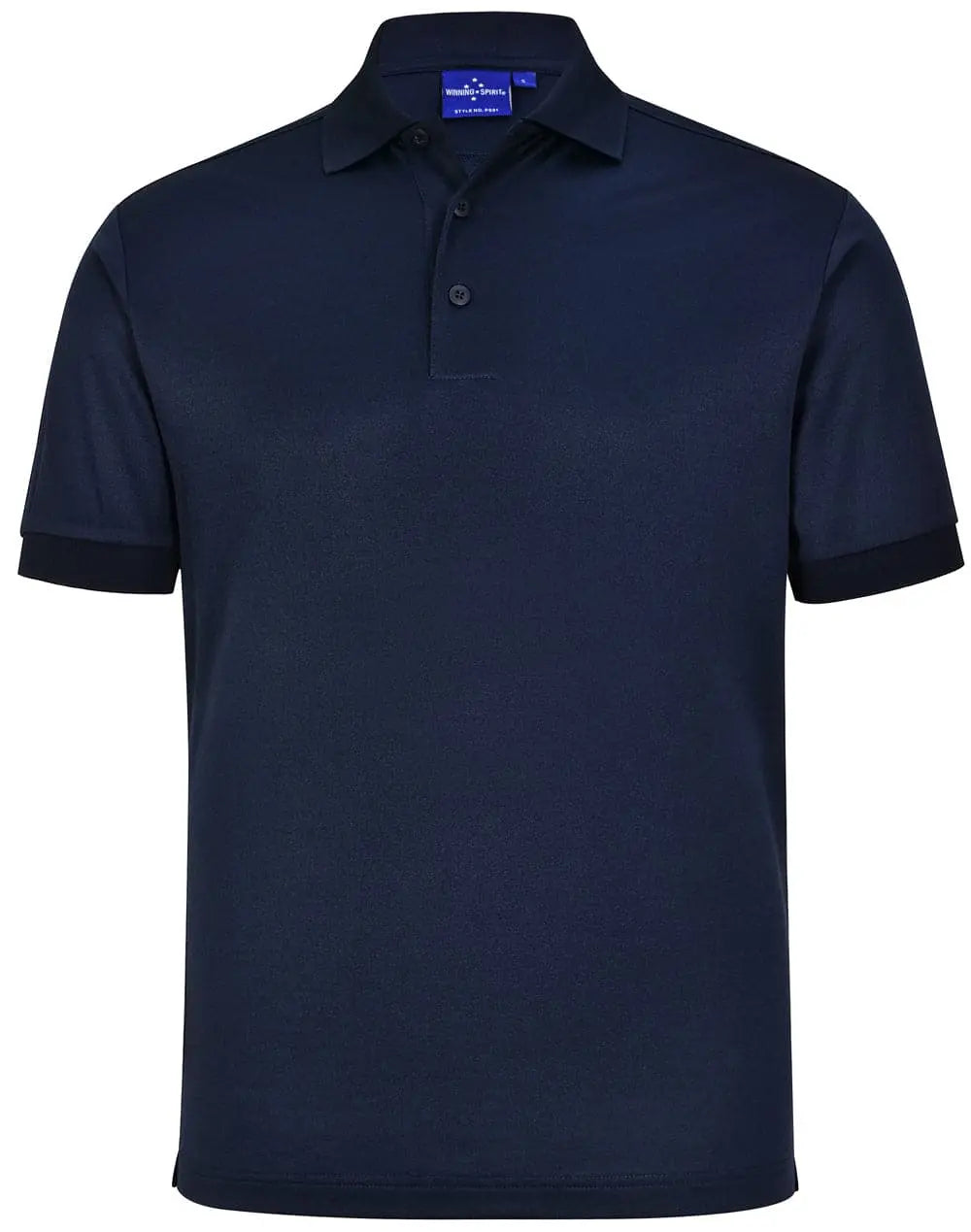 Winning Spirit Men's Sustainable Poly/Cotton Corporate Polo Shirt PS91 Casual Wear Winning Spirit Navy XS